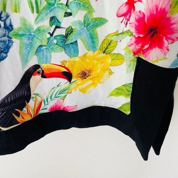 Soft Surroundings Size S Tropical Jungle Knit tunic - Picture 8 of 12